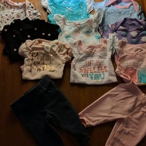 11 piece Preemie Girl Lot!